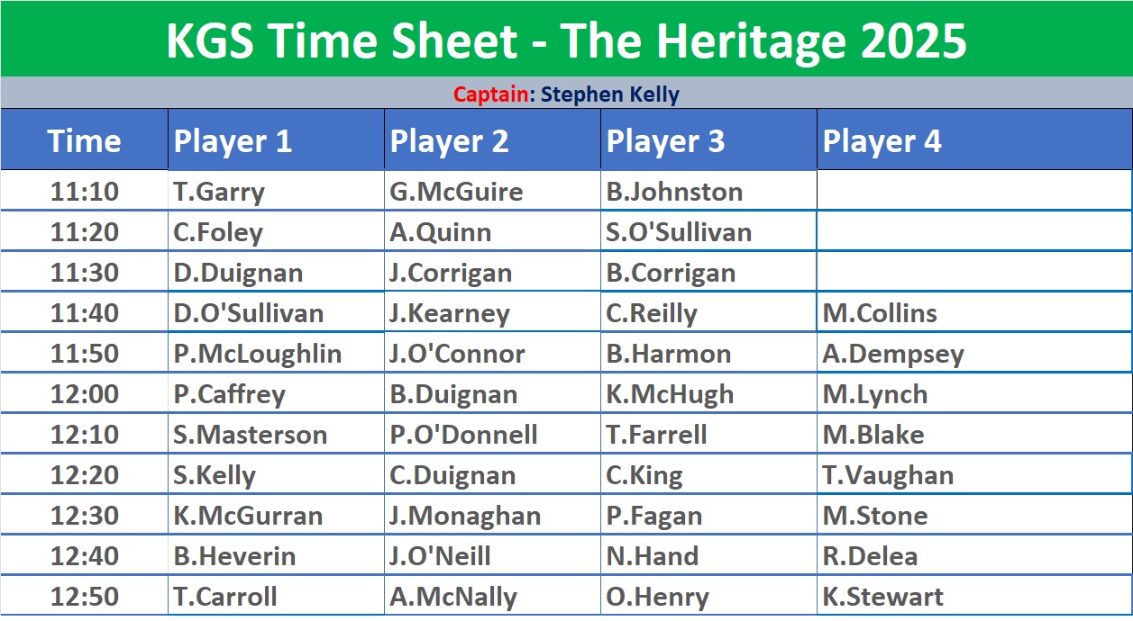 Tee Times for The Heritage 2025
.